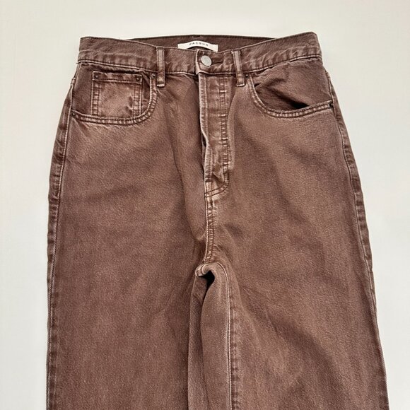 PacSun Dad Jean Button Fly Women's size 27 Brown Denim Jeans - Picture 2 of 4